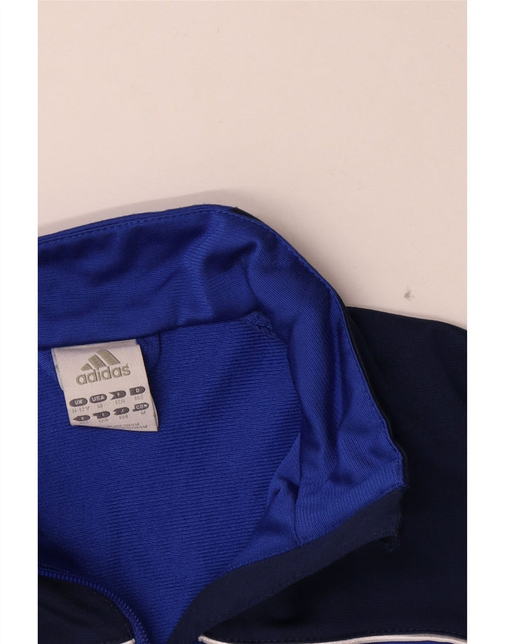 Adidas trenirka za dječake 11-12 godina plava poliesterska boja