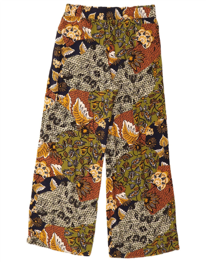 Ženske hlače Esprit UK 12 srednje W30 L30 Višebojna cvjetna viskoza