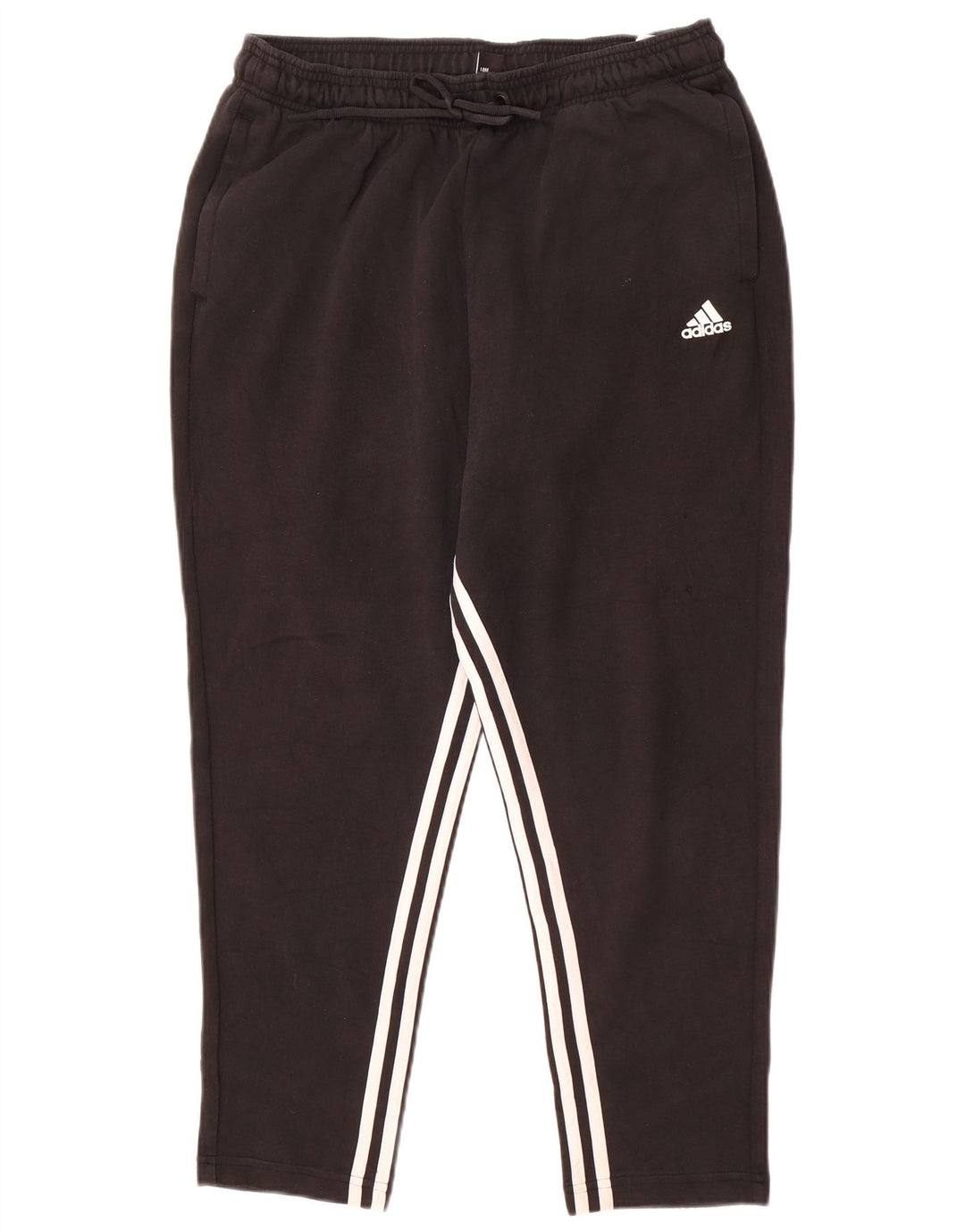 ADIDAS Mens Tracksuit Trousers Large Black Cotton
