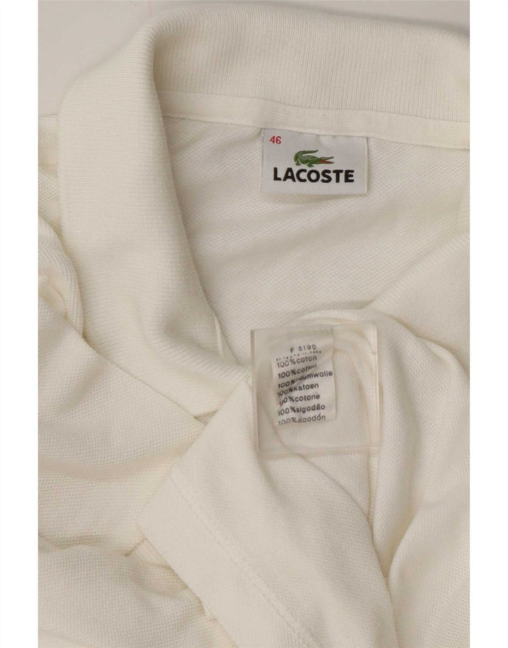 Lacoste ženska polo majica, veličina 46 XL, bijeli pamuk
