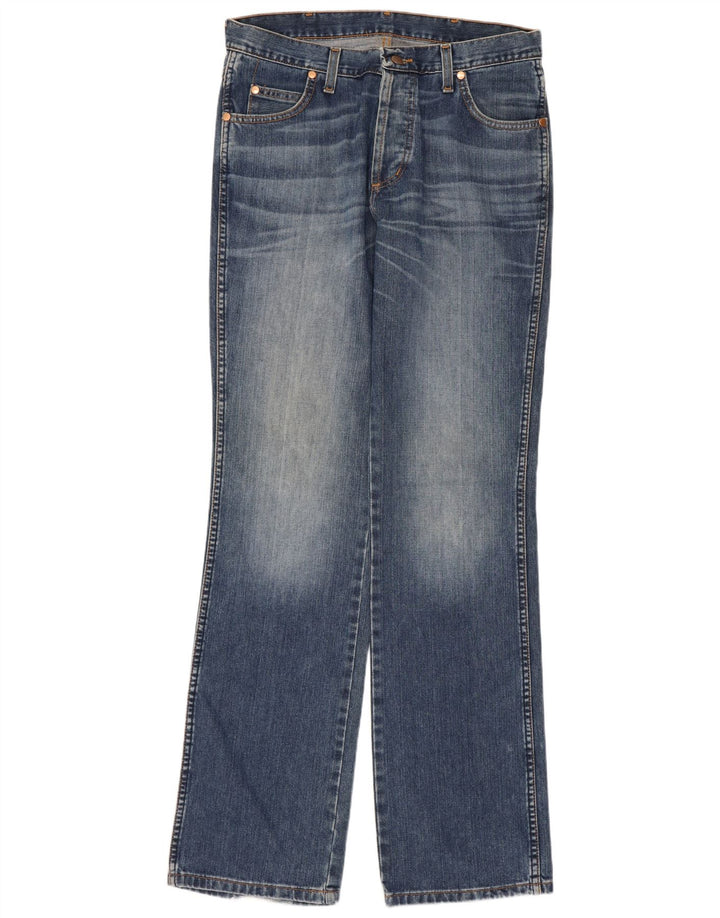Wrangler Mens Evolution Straight Jeans W32 L34 Plavi pamuk