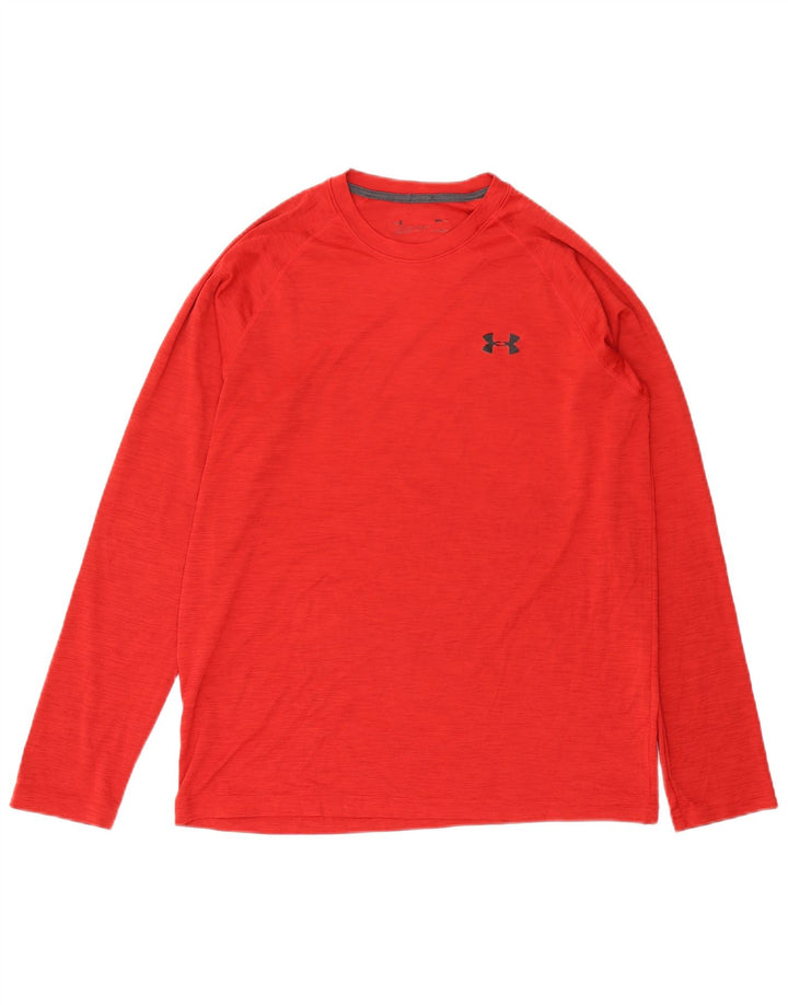 Muška majica Under Armour dugih rukava srednje crvene boje