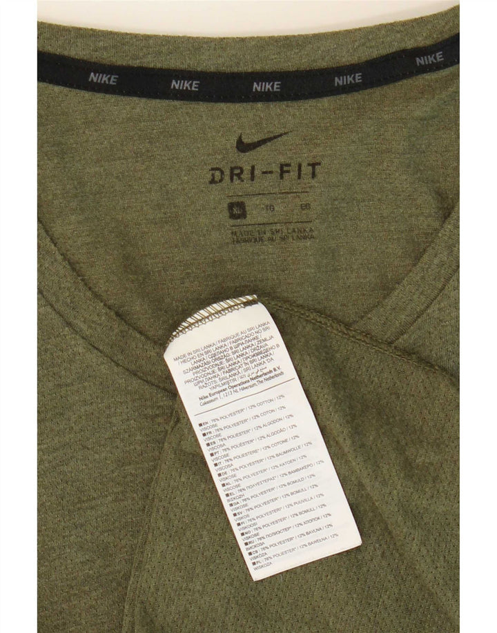 Nike Dri Fit majica kratkih rukava XL zeleni poliester