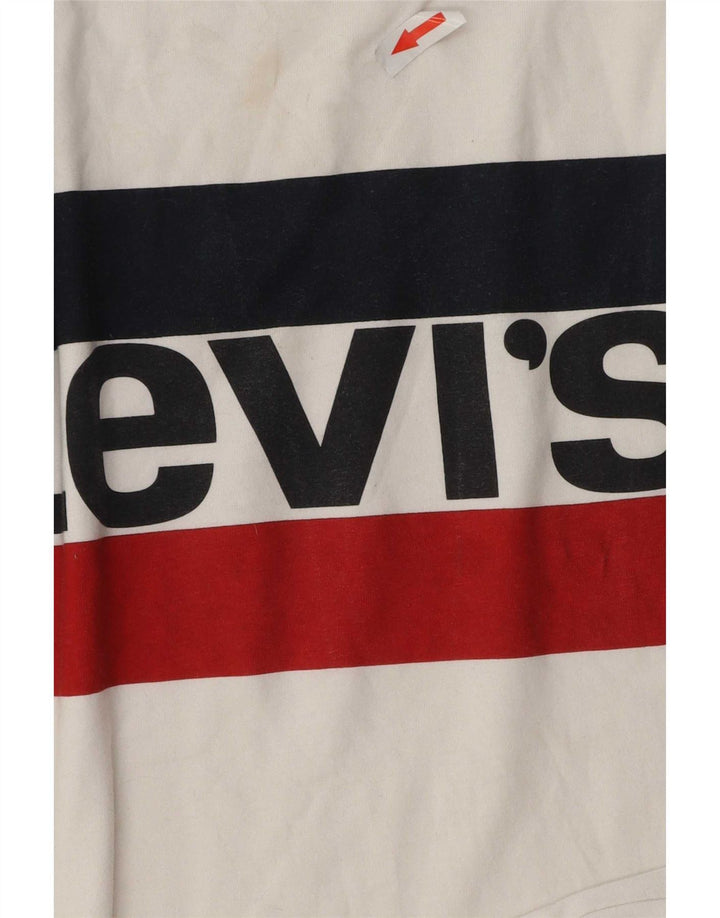 Levi's muška majica kratkih rukava srednje veličine, bijeli pamuk