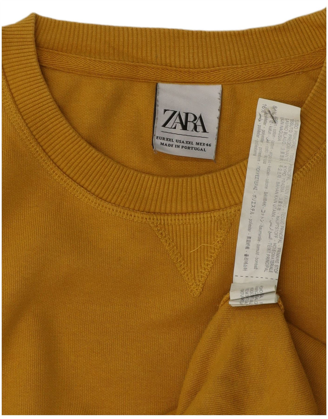 Zara muški džemper 2XL žuti pamuk