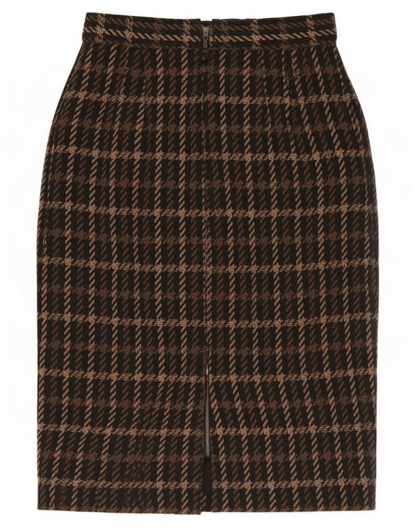 Marks & Spencer Womens St. Michael Pencil Skirt UK 10 Small W26 Brown