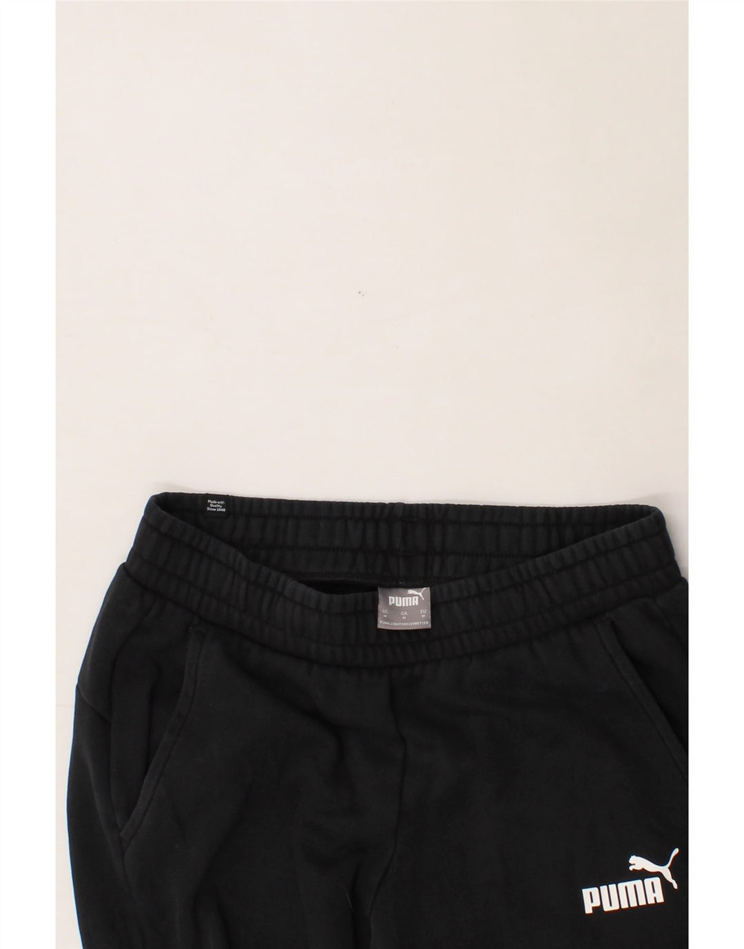 PUMA Womens Tracksuit Trousers Joggers UK 12 Medium  Black Vintage Puma and Second-Hand Puma from Messina Hembry 