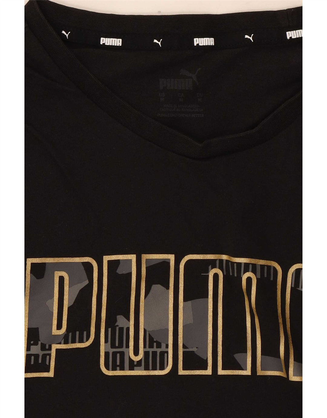 Puma ženska majica kratkih rukava s grafičkim motivima UK 14 srednje crna
