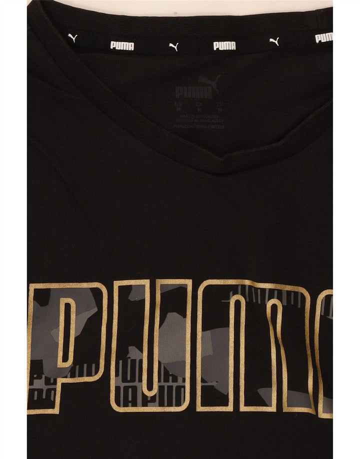 Puma ženska majica kratkih rukava s grafičkim motivima UK 14 srednje crna