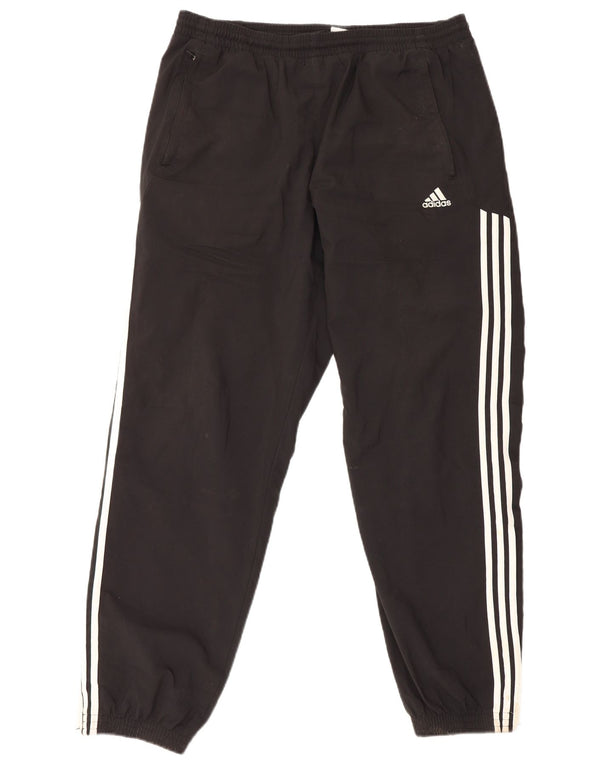Adidas muške trenirke hlače Joggers UK 44/46 veliki crni poliester