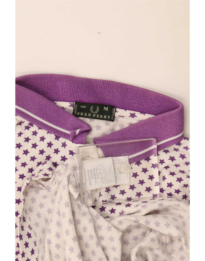 Fred Perry ženska polo majica UK 12 pamuk srednje bijele točke