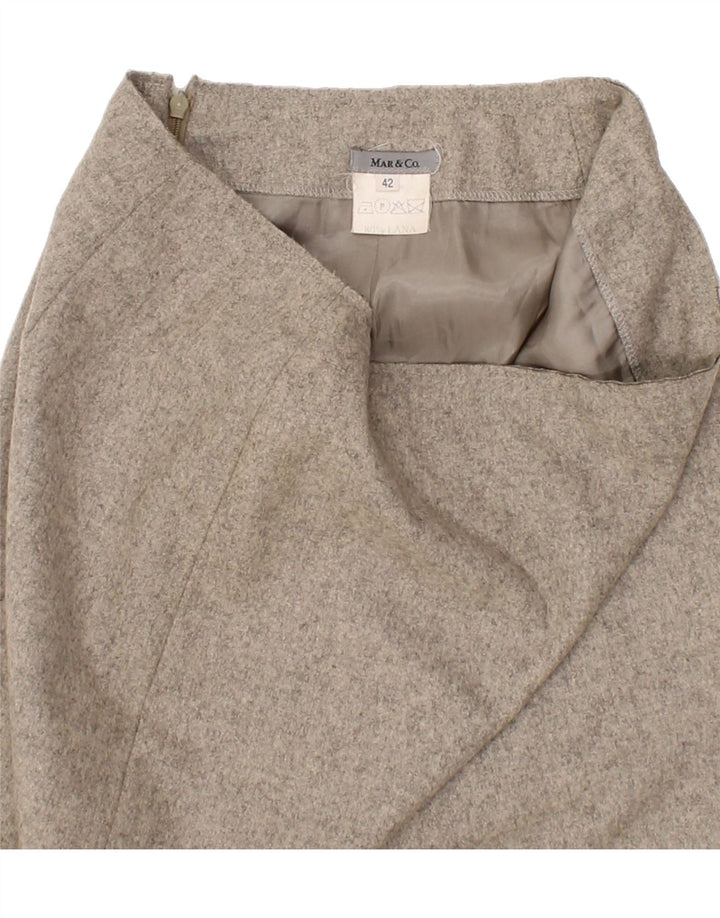 MAX & CO. Womens Straight Skirt IT 42 Medium W30  Grey Wool Vintage Max & Co. and Second-Hand Max & Co. from Messina Hembry 