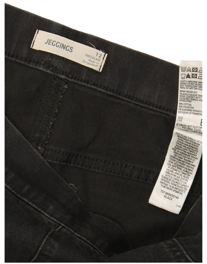 Marks & Spencer ženske traperice Regular Fit Jegging UK 12 srednje W30 L28 crne