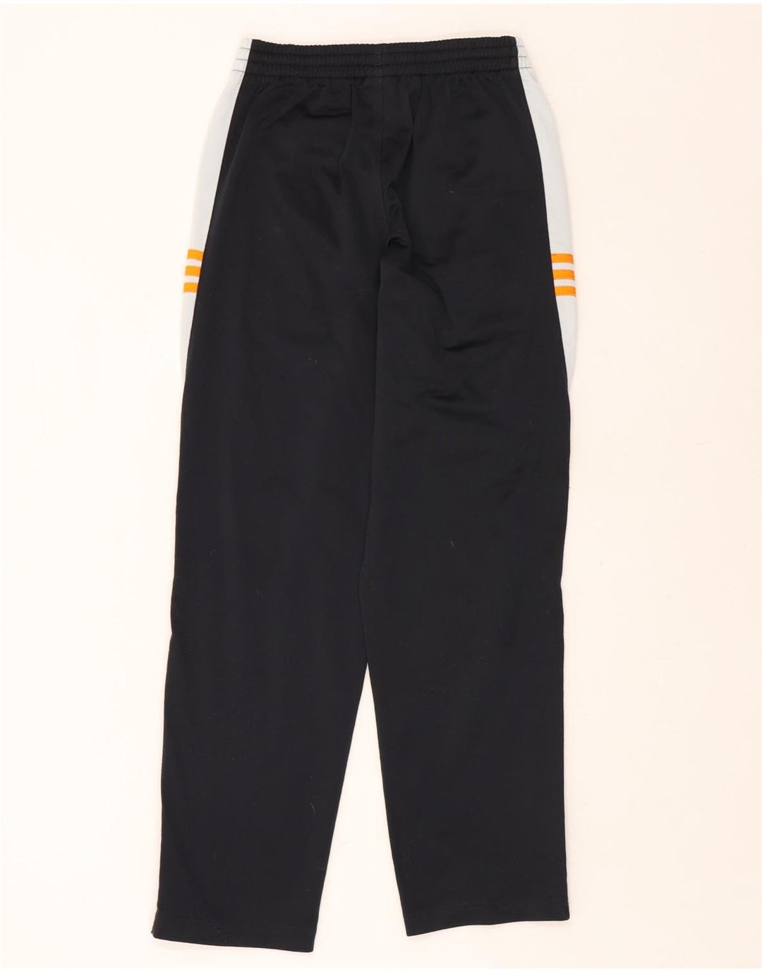 ADIDAS Boys Tracksuit Trousers 13-14 Years  Black Colourblock Polyester