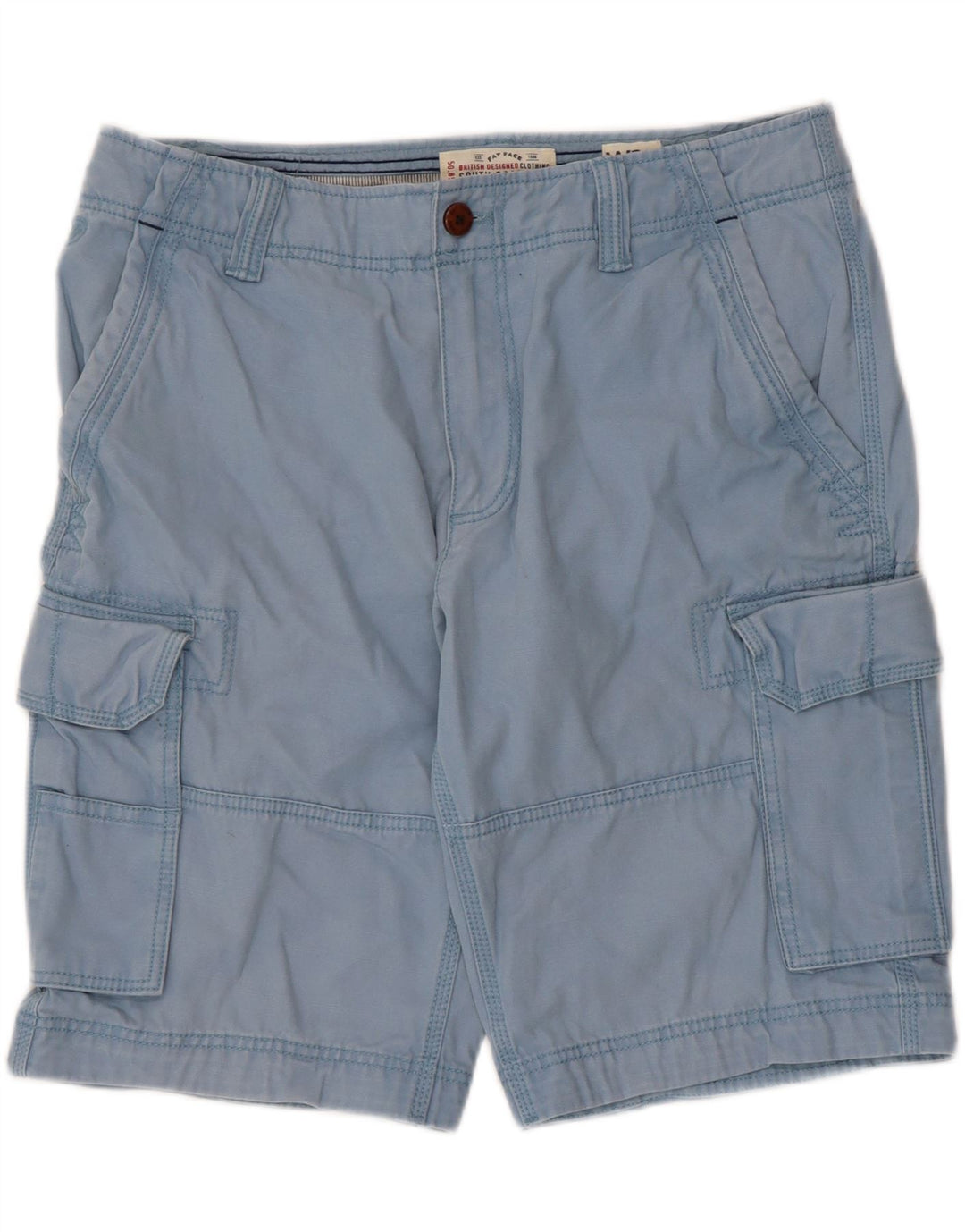 Fat Face Mens Regular Fit Cargo kratke hlače W34 veliki plavi pamuk