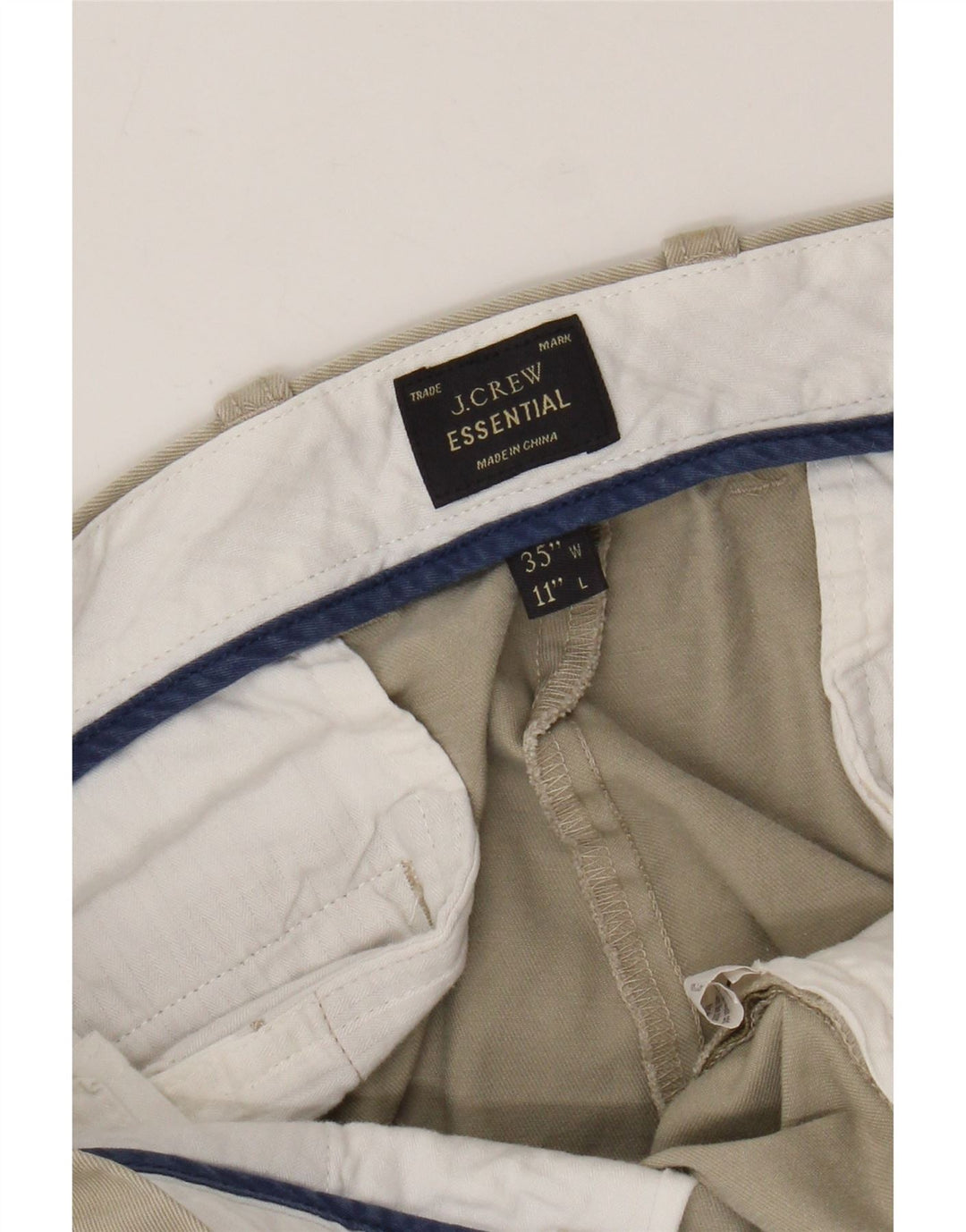 J. CREW Muške chino kratke hlače W35 Veliki bež pamuk