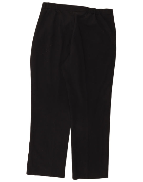 Marks & Spencer ženske ravne ležerne hlače UK 18 XL W38 L29 crne