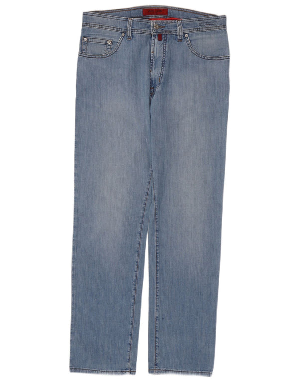 PIERRE CARDIN Muške ravne traperice W34 L32 Plavi pamuk