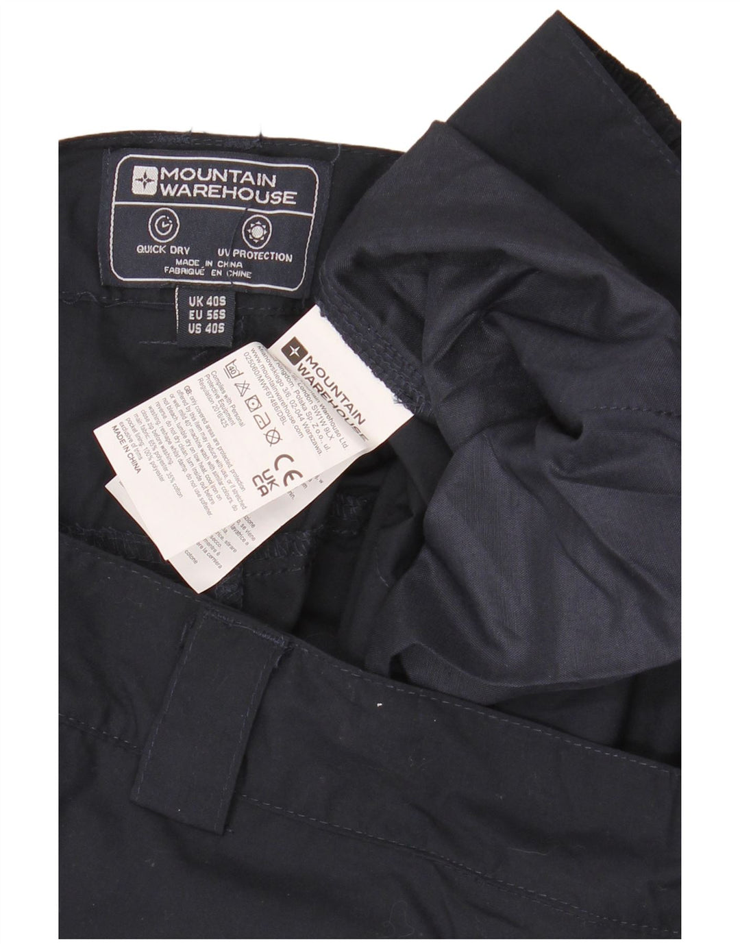 Mountain Warehouse Regular muške kargo hlače W40 L30 tamnoplavi poliester