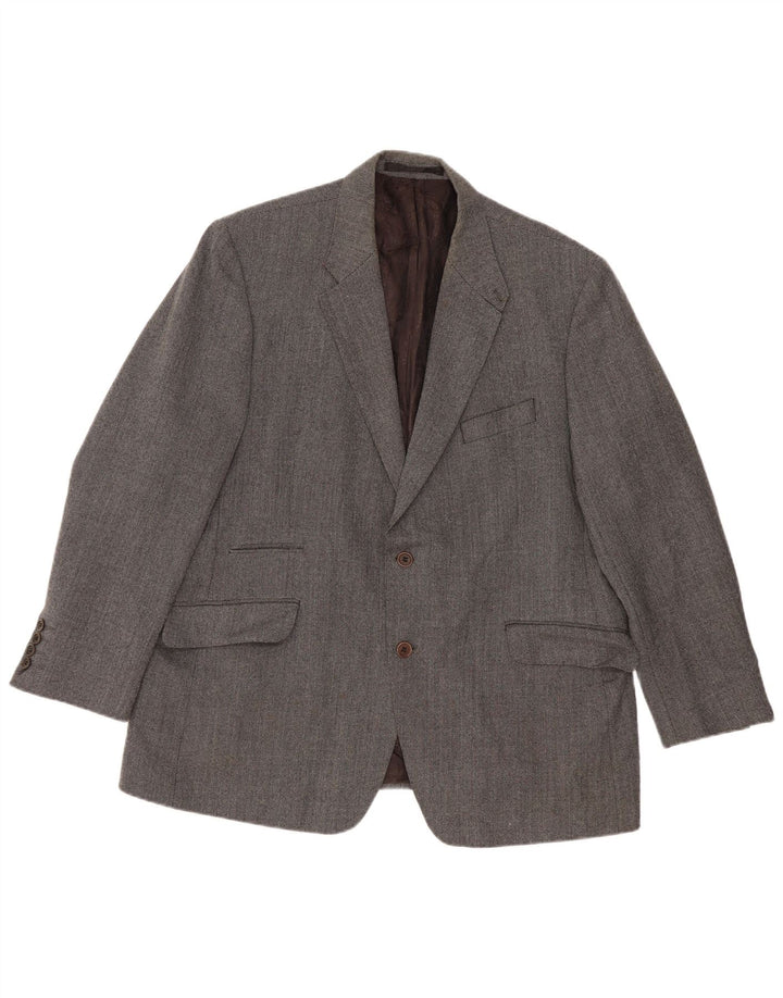 Marks & Spencer muška jakna sako s 2 gumba UK 46 XL siva vuna