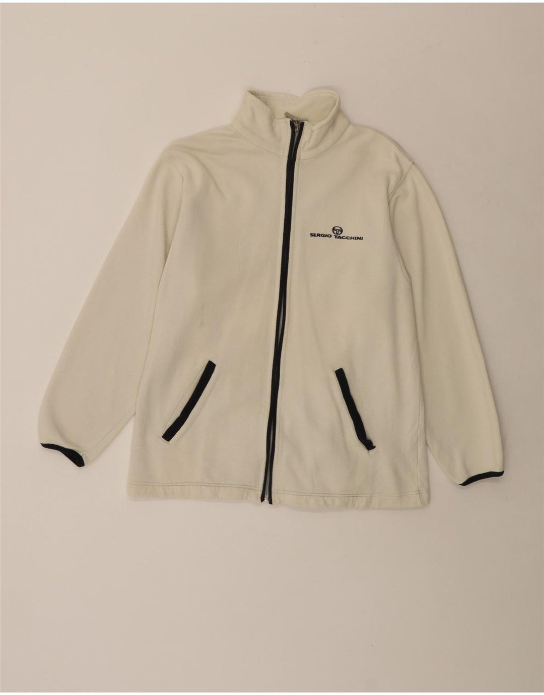 Sergio Tacchini Muška gornja jakna trenirke Mala sivo bijela