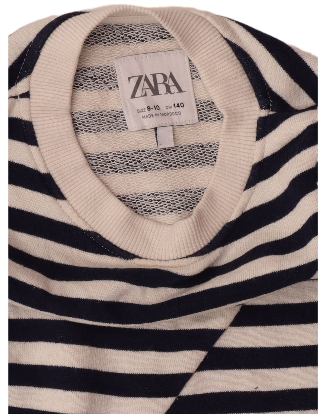 Zara majica za djevojčice 9-10 godina tamnoplava na pruge