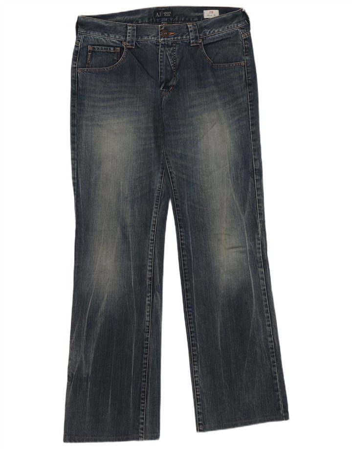 ARMANI Muške traperice Regular Fit Bootcut W33 L32 Plavi pamuk