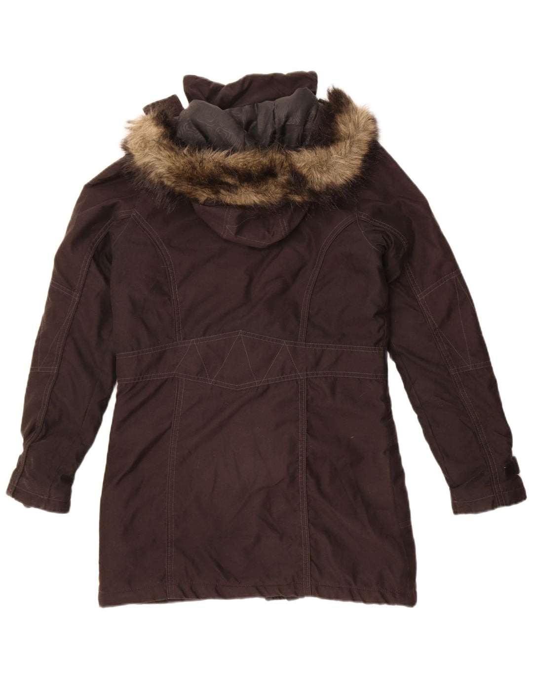 Adidas ženska jakna parka s kapuljačom UK 14 srednji crni poliester