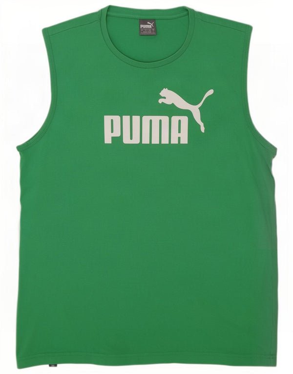 Puma muški gornji dio prsluka s grafičkim motivima, veliki, zeleni