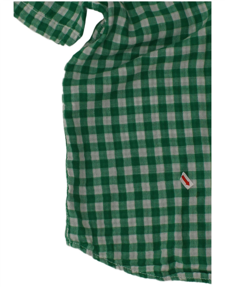 BENETTON majica kratkih rukava za dječake 10-11 godina, zelena gingham