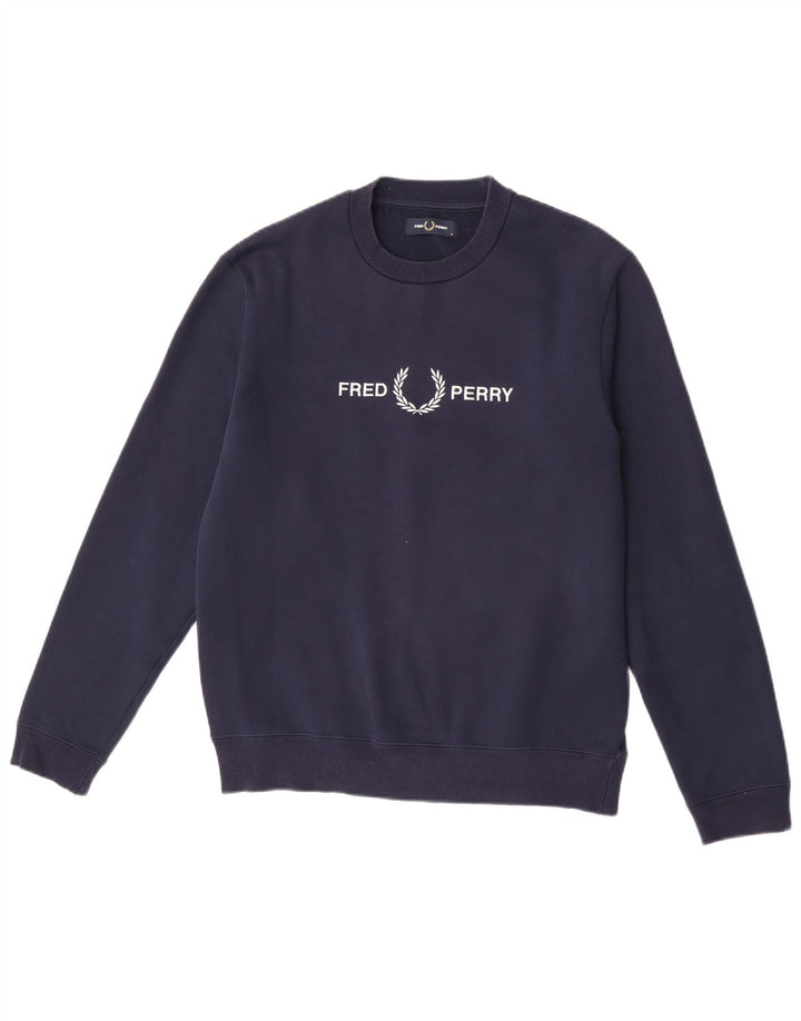 Fred Perry muški džemper s trenirkom srednje veličine tamnoplavi poliester