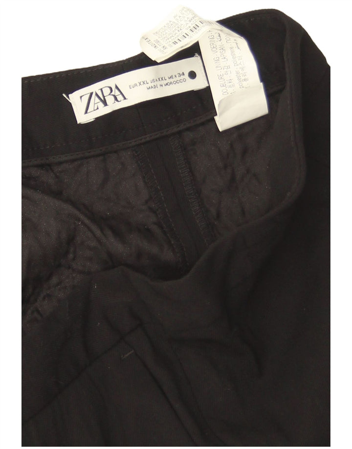Zara ženske ležerne hlače Bootcut 2XL W42 L31 crni poliester