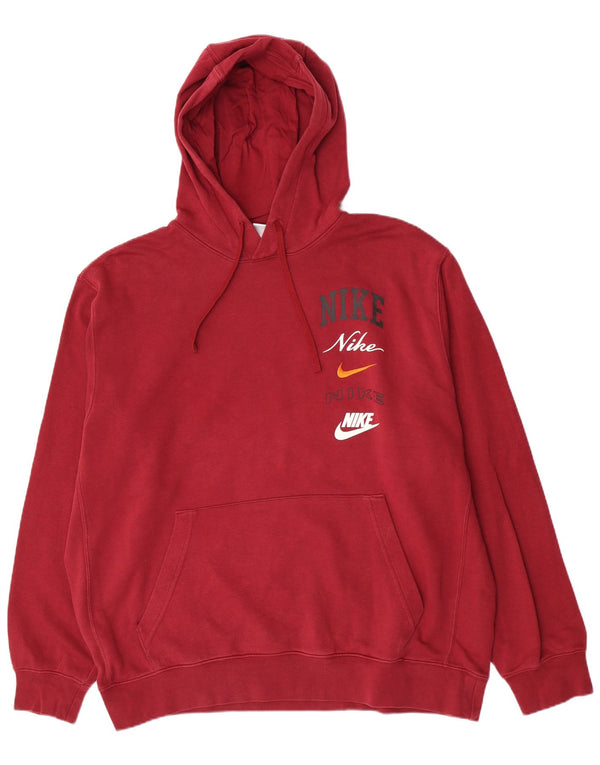 Nike muška majica s kapuljačom XL, bordo pamuk