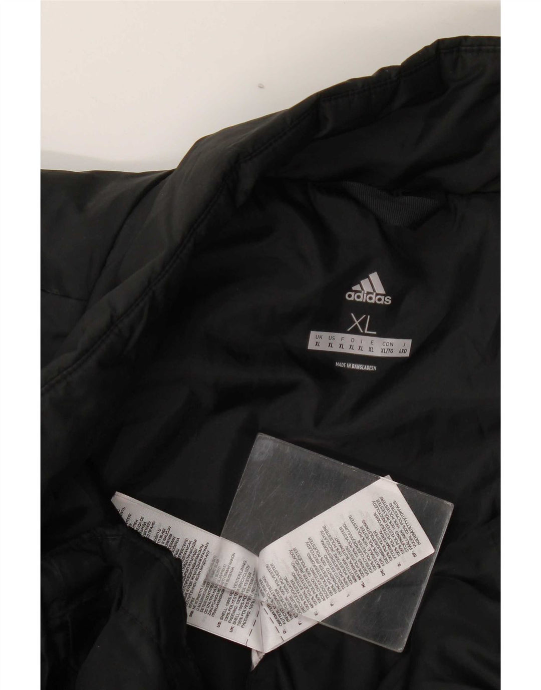 Adidas muška podstavljena jakna UK 42 XL crni poliester