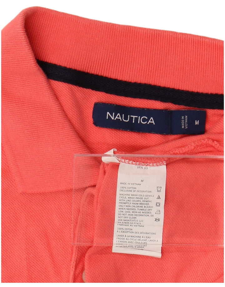 NAUTICA Mens Polo Shirt Medium Pink Cotton