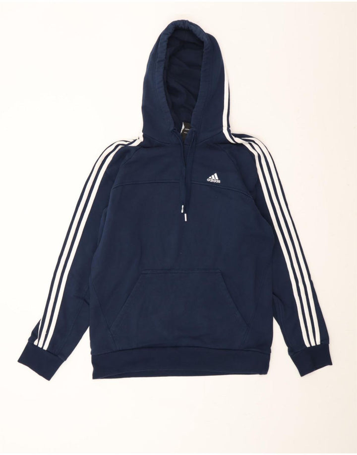 ADIDAS muška majica s kapuljačom Srednje tamnoplavi pamuk