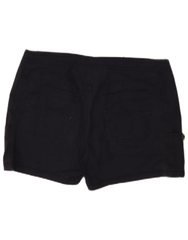 Weird Fish Womens Cargo Shorts UK 14 Large W36  Navy Blue Cotton
