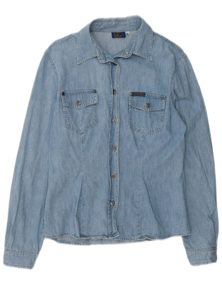 BYBLOS Ženska traper košulja IT 46 Large Blue Cotton