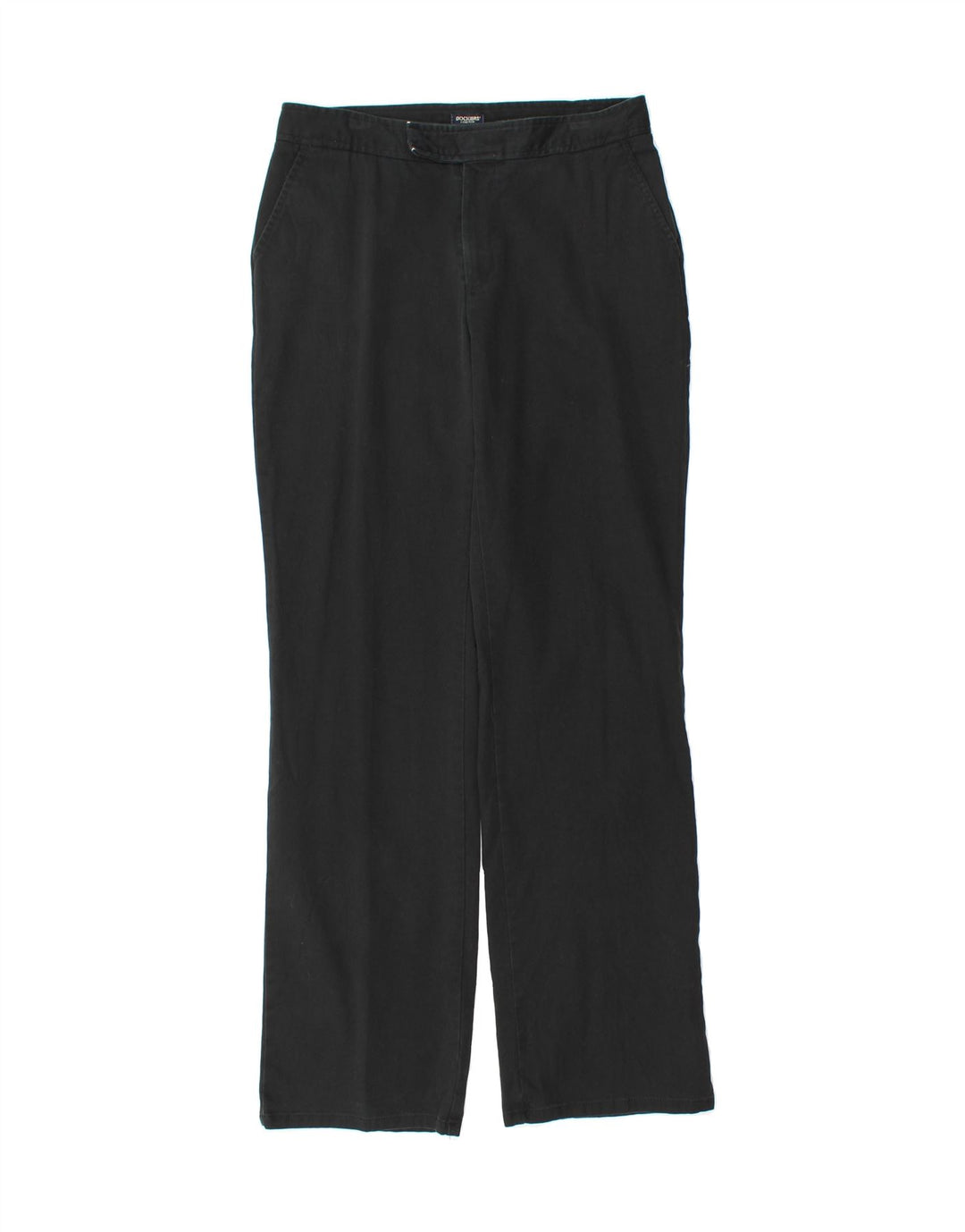 DOCKERS Womens Stretch Straight Suit Trousers US 6 Medium W28 L30 Black Vintage Dockers and Second-Hand Dockers from Messina Hembry 