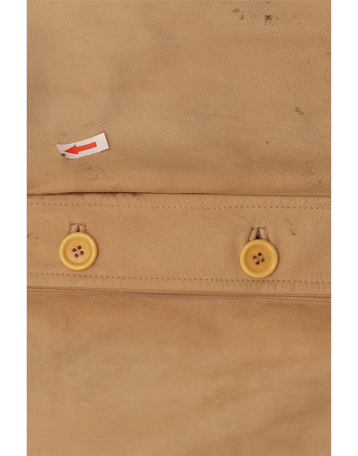 Vintage muška kožna jakna IT 52 XL bež