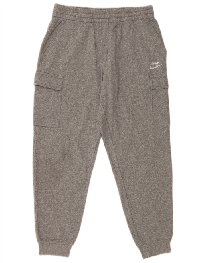 NIKE Boys Cargo Trenirka Hlače Joggers 13-14 Years XL Grey Flecked