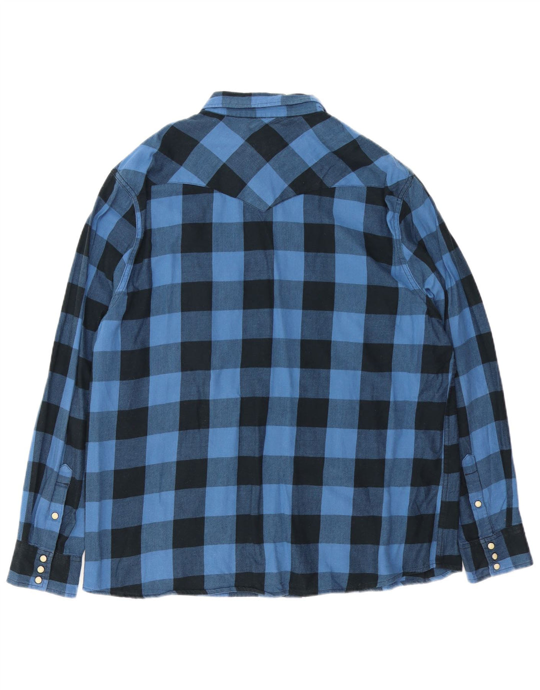 Wrangler muška flanelska košulja standardnog kroja XL plavi pamuk od ginghama