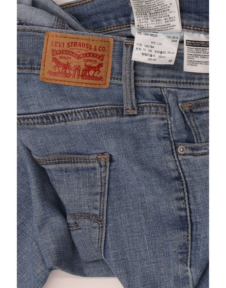 Levi's ženske uske traperice W31 L32 plavi pamuk
