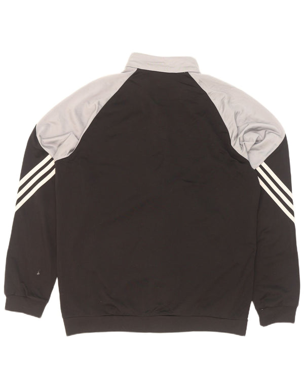 Adidas muška gornja jakna od trenirke, veliki crni poliester u boji