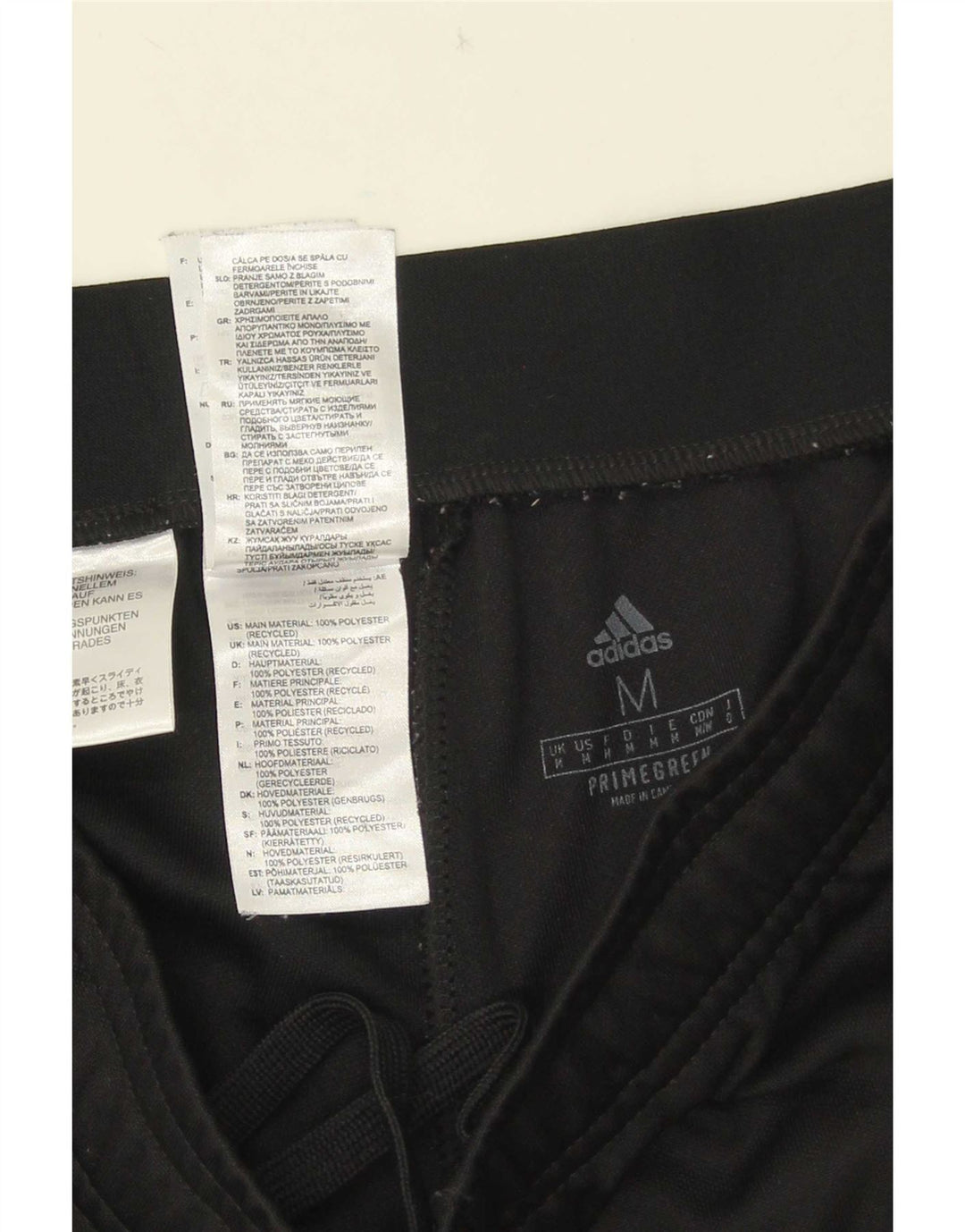 Adidas muške Aeroready hlače od srednje crnog poliestera