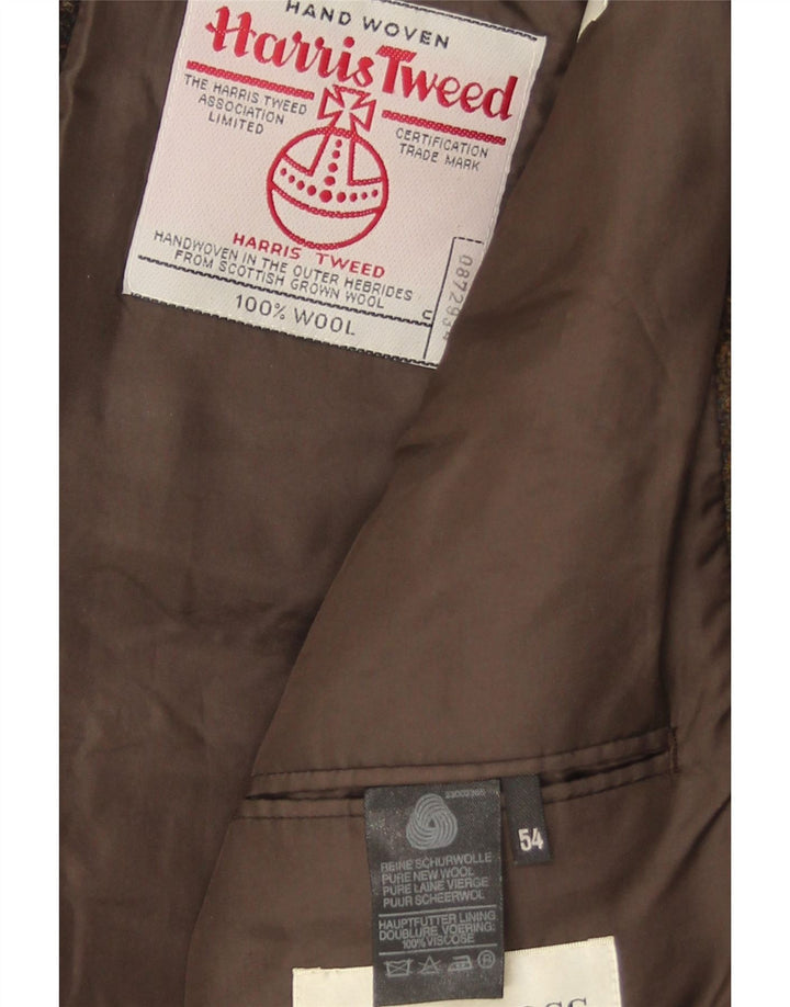HARRIS TWEED Muška jakna sa 2 gumba IT 54 2XL smeđa karirana nova vuna