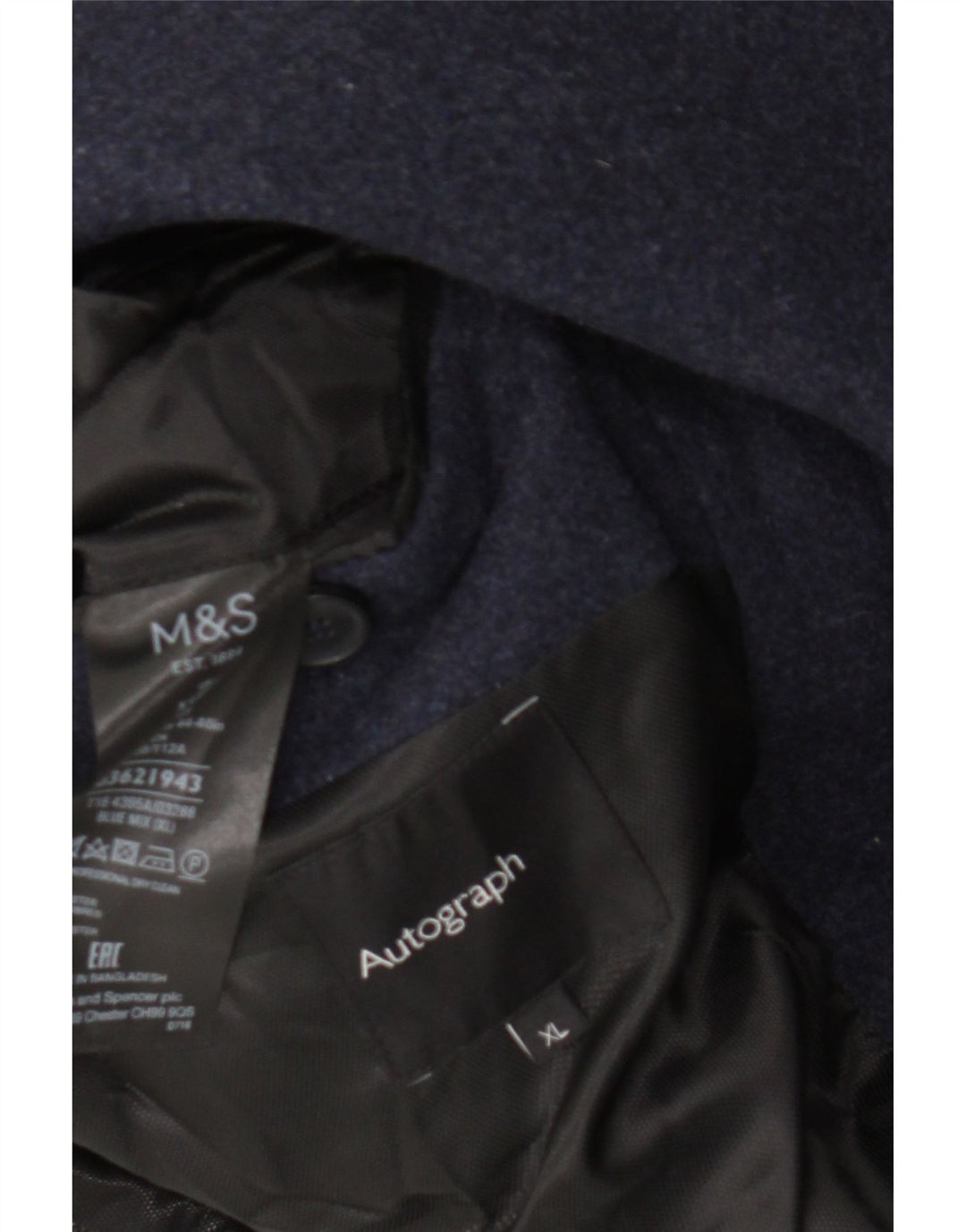 Marks & Spencer muški kaput UK 42 XL tamnoplava vuna