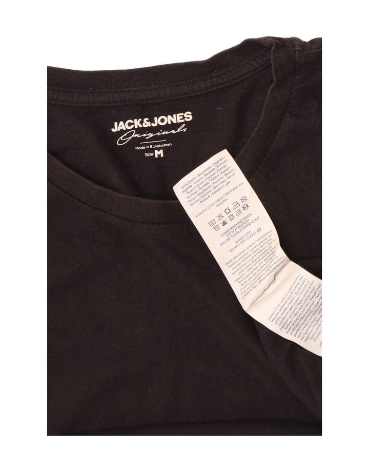 Jack & Jones muška majica kratkih rukava srednji crni pamuk
