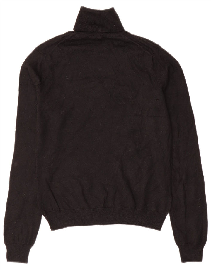 BROOKS BROTHERS Ženski pulover s rol izrezom UK 10 Mali crni