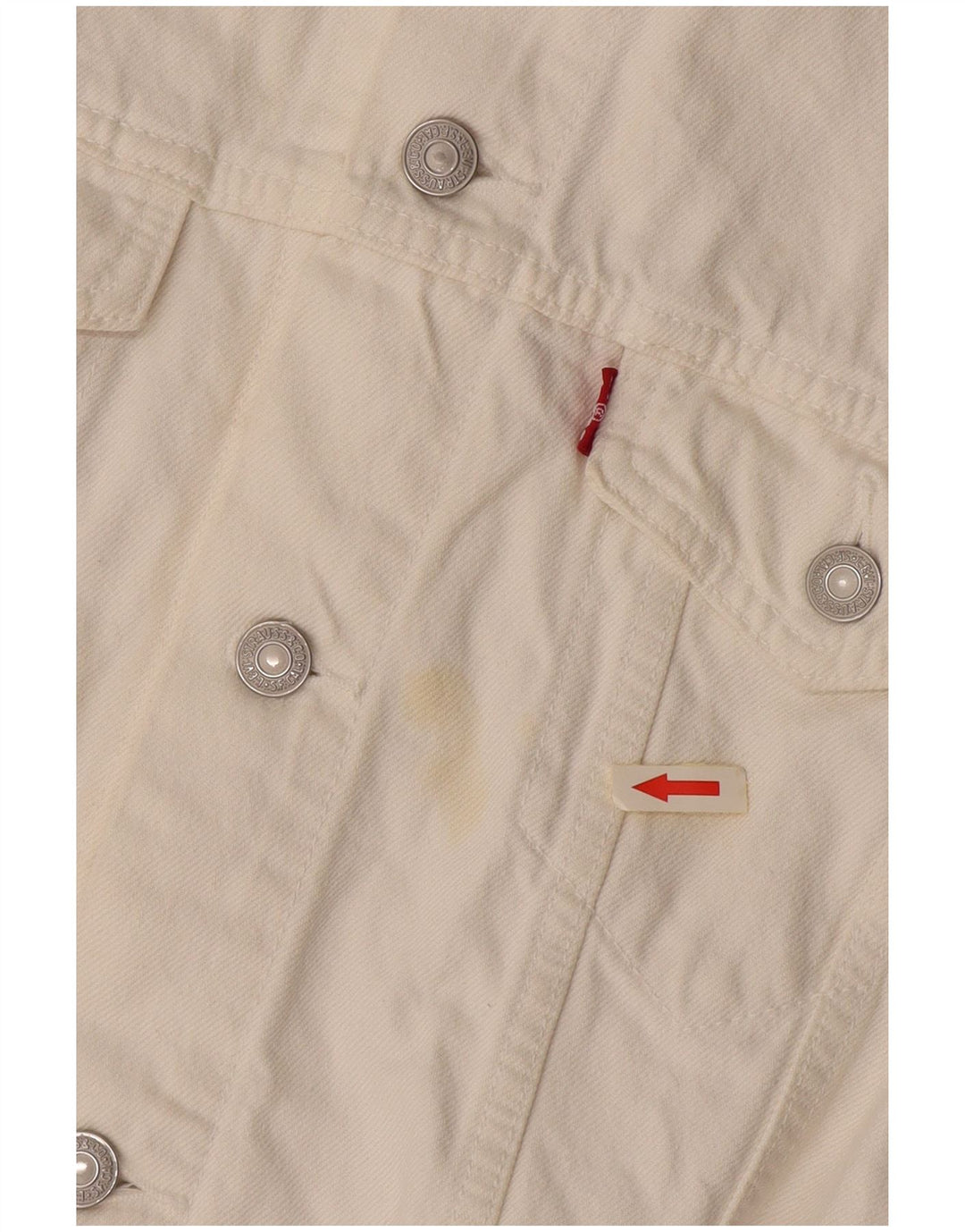 LEVI'S Ženska kratke traper majice UK 16 Veliki bijeli pamuk